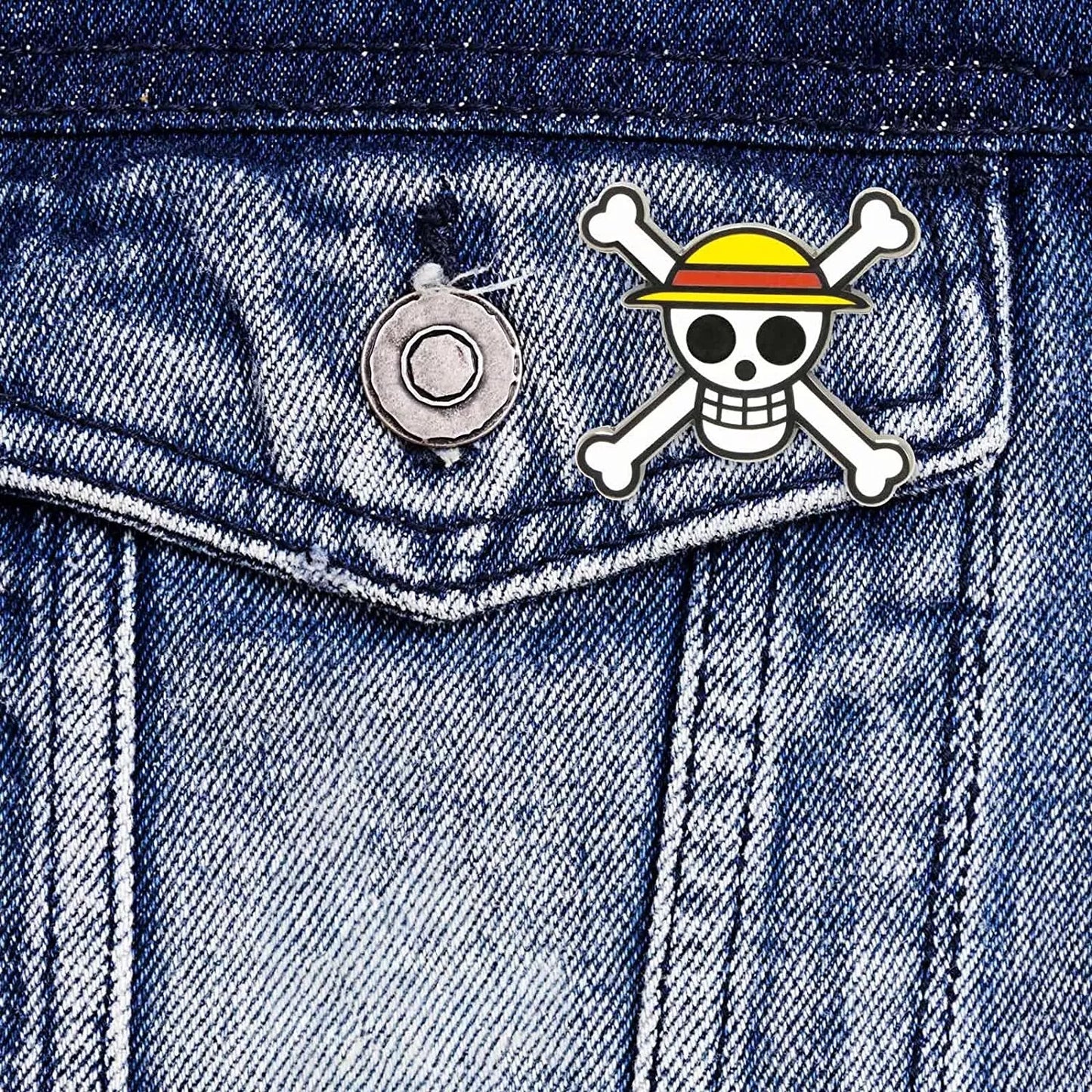 One Piece Skull Pin Badge